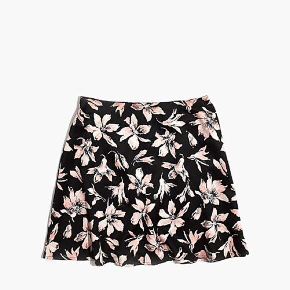 Madewell Satin Circle Mini Skirt in Winter Orchid - Picture 2 of 7